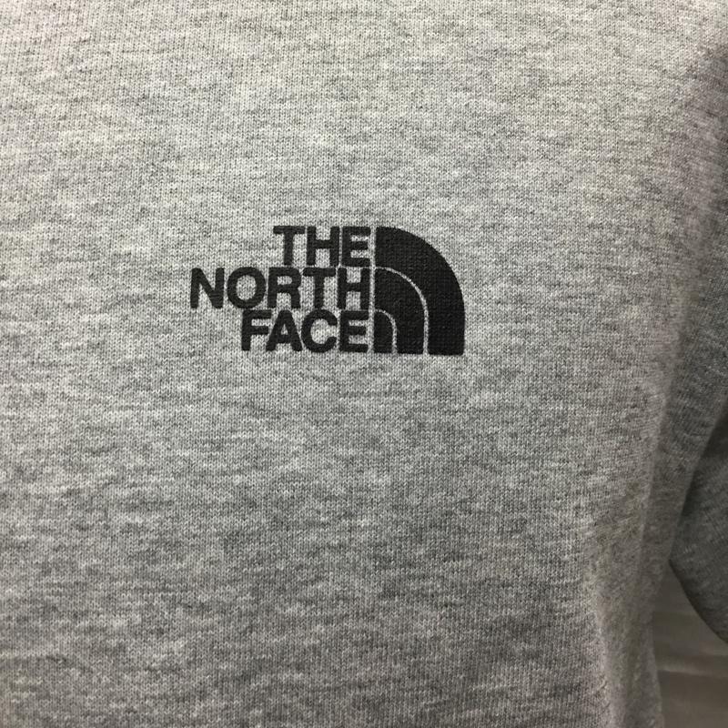 ザノースフェイス THE NORTH FACE Tシャツ 半袖 nt32144 ショートスリーブバックスクエアーロゴティー 半袖カットソー プリントTシャツ M ロゴ、文字 灰 / グレー /  メンズ USED 古着 中古 10122928