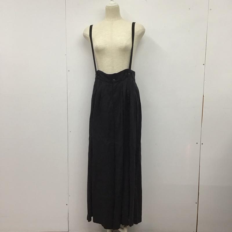 ニコアンド niko and... ボトムス ボトムス NKM43524SM リヨセルデニムボリュームパンツ L 無地 黒 / ブラック /  レディース USED 古着 中古 10147168
