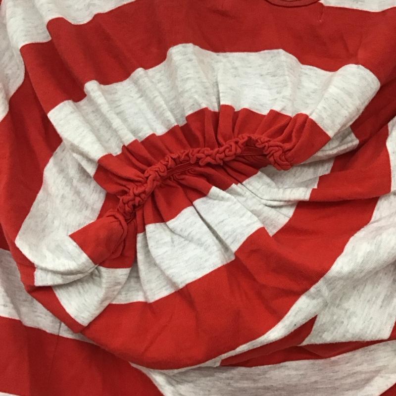 ジュンヤワタナベコムデギャルソン JUNYA WATANABE COMME des GARCONS カットソー 半袖 半袖カットソー ドルマンスリーブ ボーダー M ボーダー柄 灰 / グレー / X 赤 / レッド /  レディース USED 古着 中古 10136265
