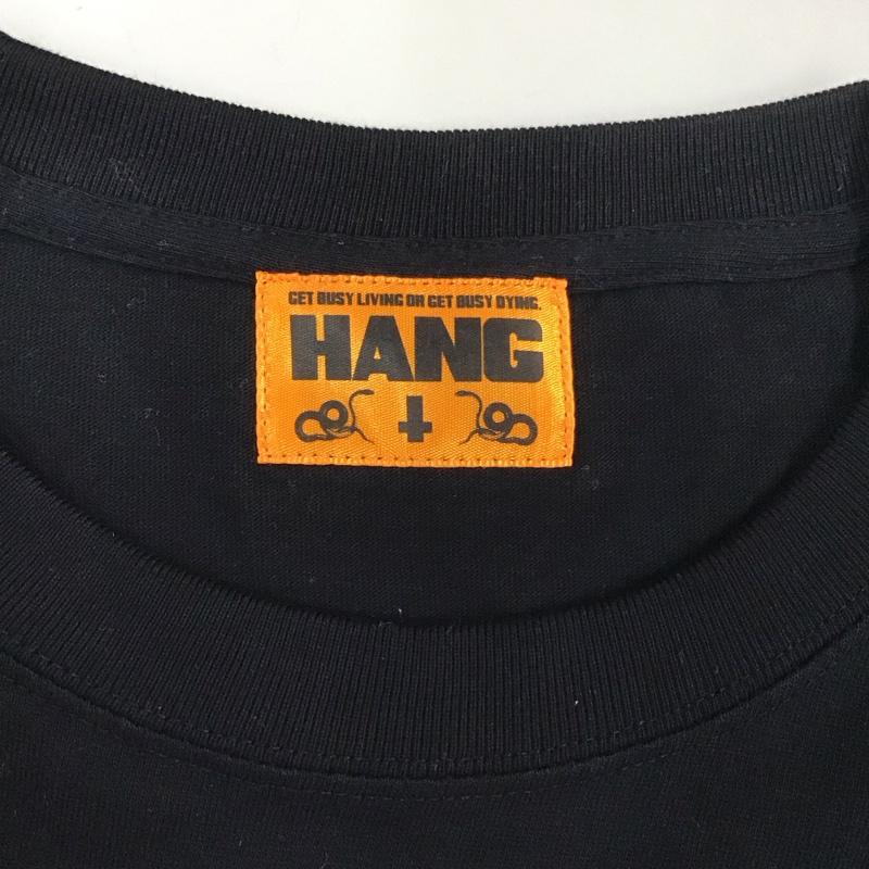 ハング HANG Tシャツ 半袖 プリント 黒 / ブラック /  メンズ USED 古着 中古 10111826