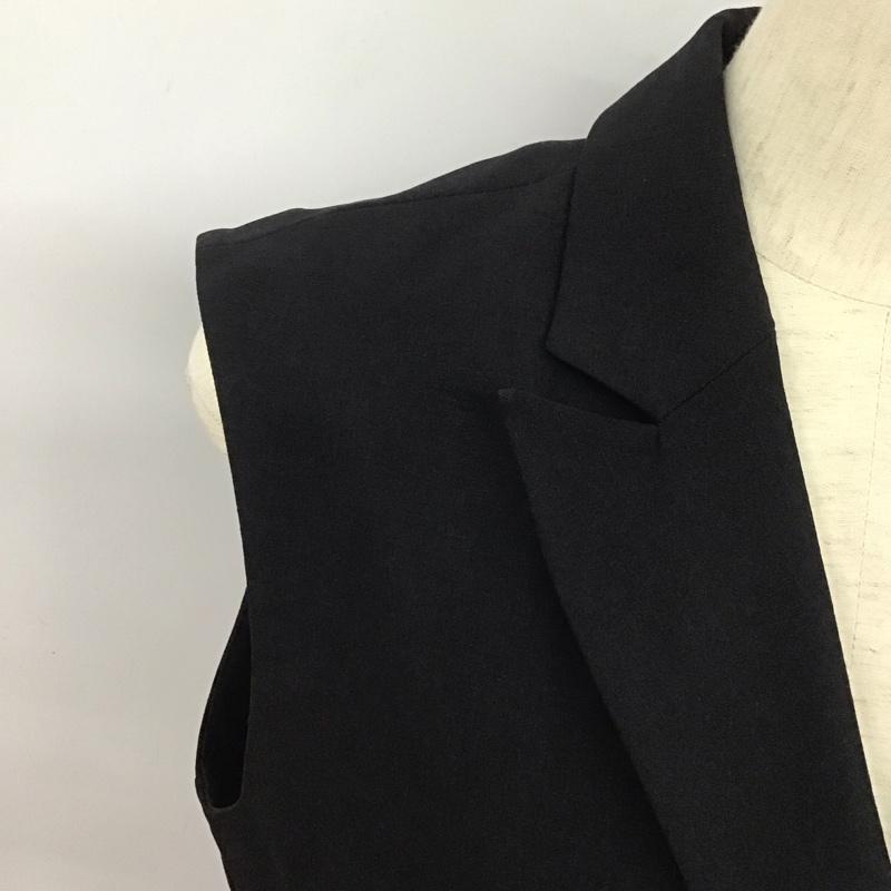 ページボーイ PAGEBOY セットアップ セットアップ PB370030AL ショート丈ベスト PB350063AL ロールアップスラックス FREE 無地 黒 / ブラック /  レディース USED 古着 中古 10144438