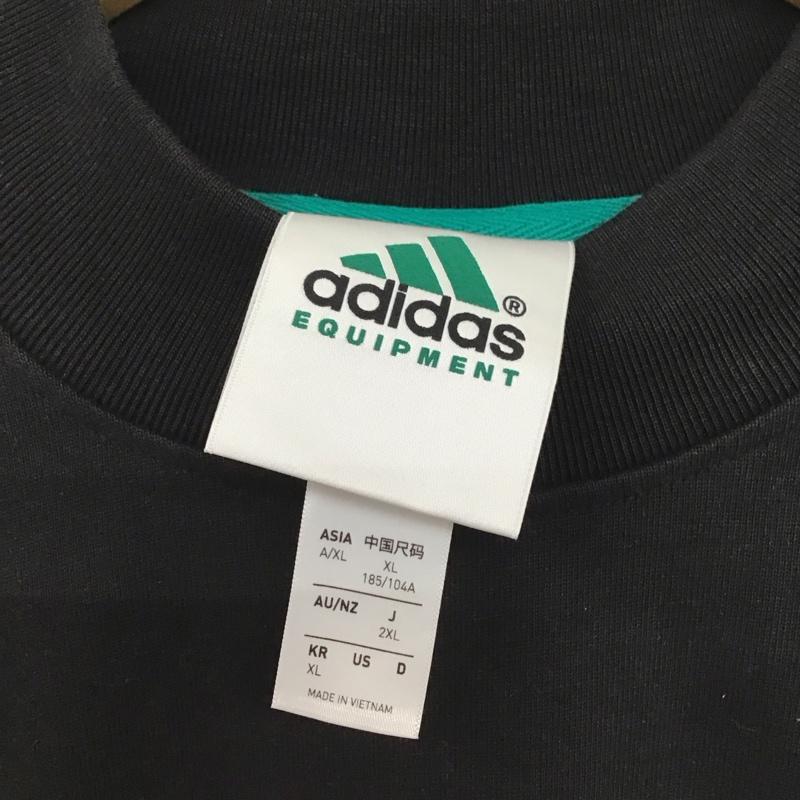 アディダス adidas Tシャツ 長袖 JN4849 EQT GFX TEE Long Sleeve XXL ロゴ、文字 X プリント 黒 / ブラック /  メンズ USED 古着 中古 10134817