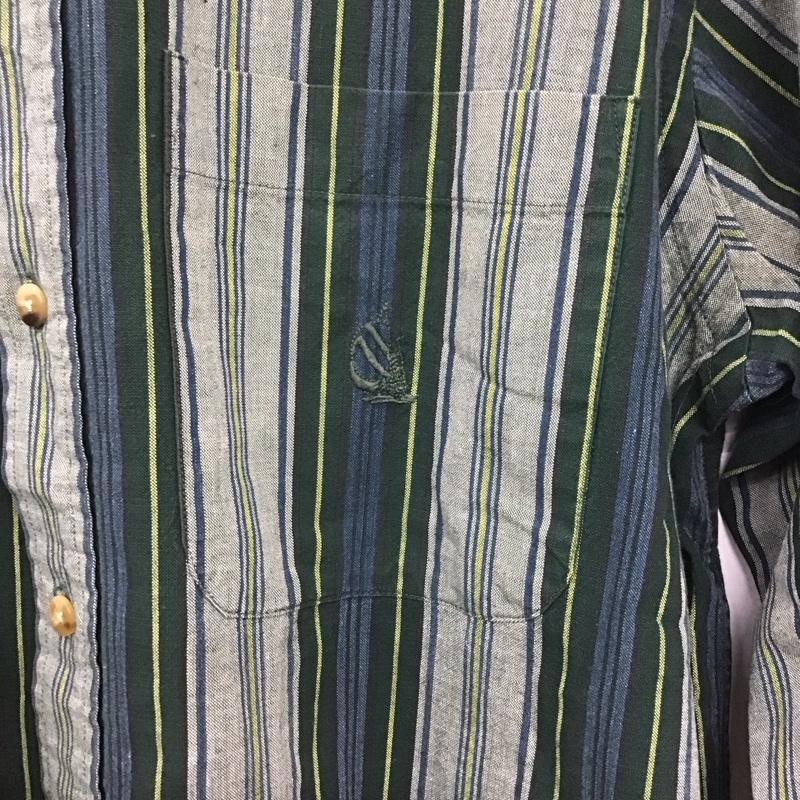 ノーティカ NAUTICA シャツ、ブラウス 長袖 長袖シャツ ストライプシャツ カラーシャツ ボタンダウンシャツ M ストライプ マルチカラー / マルチカラー /  メンズ USED 古着 中古 10132900
