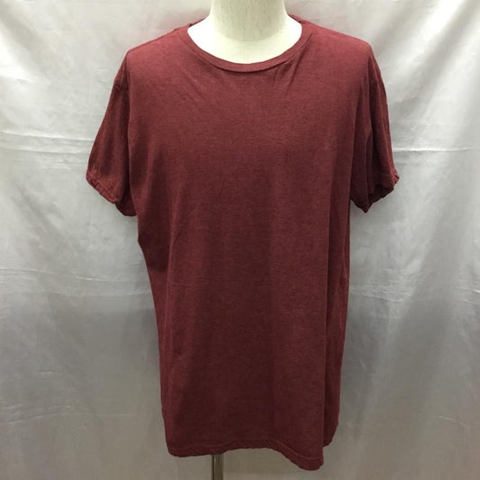 リー Lee Tシャツ 半袖 クルーネック XXL 無地 えんじ / ワインレッド /  メンズ USED 古着 中古 10115515
