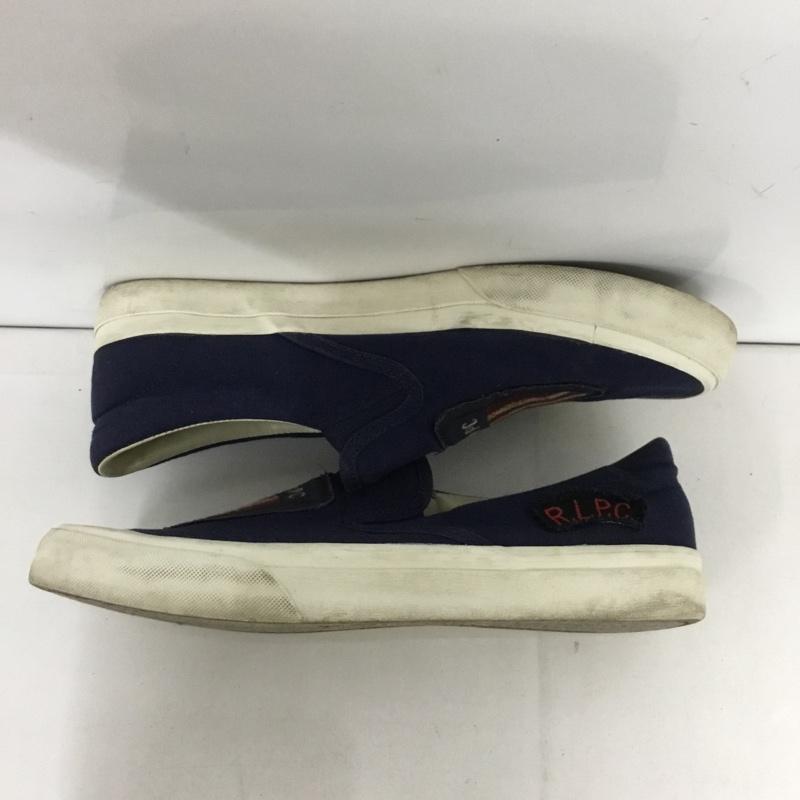 ポロラルフローレン POLO RALPH LAUREN スリッポン スリッポン 9.5D ロゴ、文字 紺 / ネイビー /  メンズ USED 古着 中古 10131035