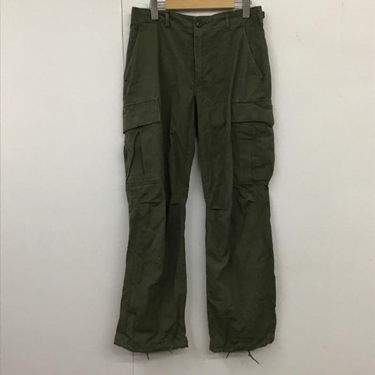 ミリタリー ミリタリー パンツ ワークパンツ、ペインターパンツ ミリタリーパンツ ワイドパンツ 68年 アメリカ軍 フアティーグパンツ 27インチ 無地 カーキ / カーキ /  メンズ USED 古着 中古 10132402