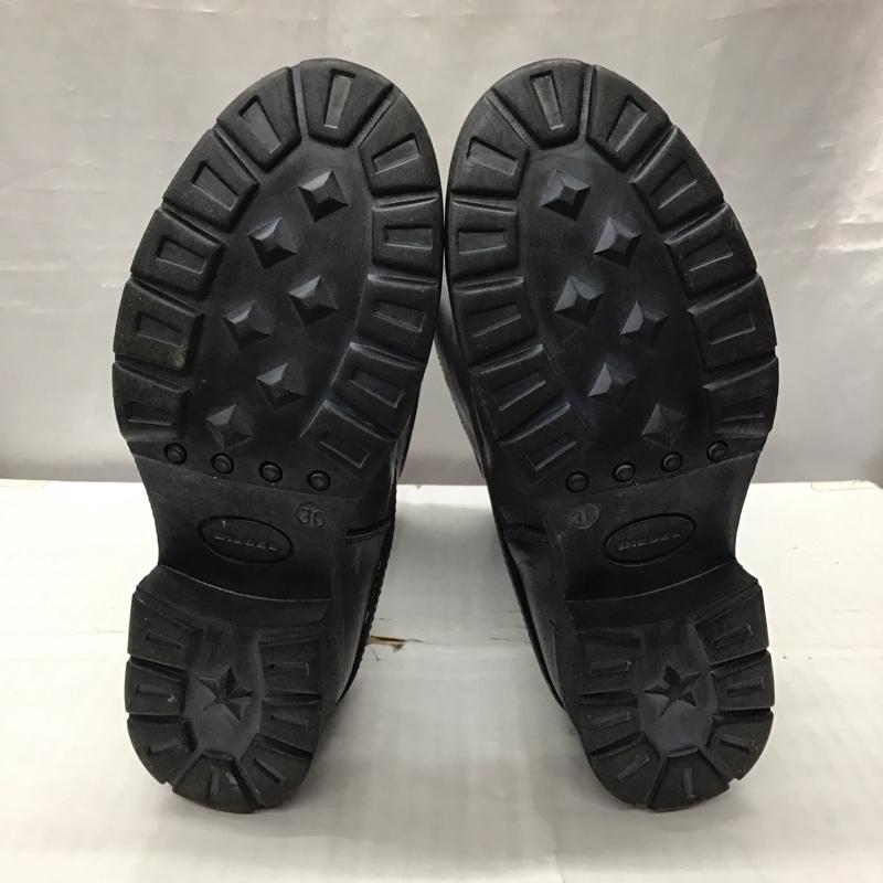 ディーゼル DIESEL ブーツ エンジニアブーツ 裏ボア 36 無地 黒 / ブラック /  レディース USED 古着 中古 10121058