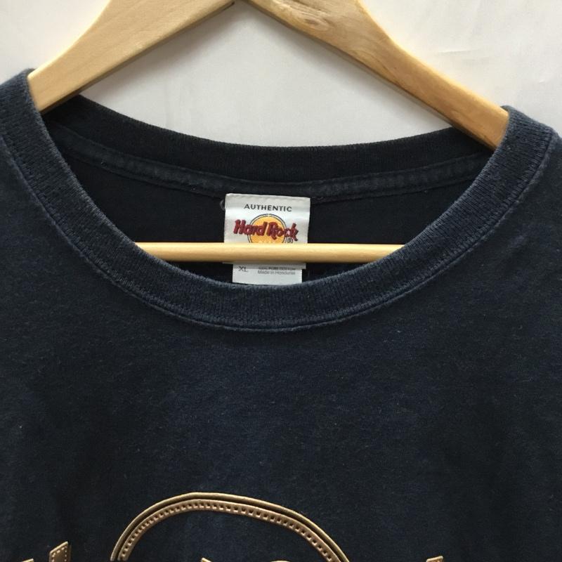 ハードロックカフェ HARD ROCK CAFE Tシャツ 半袖 XL ロゴ、文字 黒 / ブラック /  メンズ USED 古着 中古 10110589