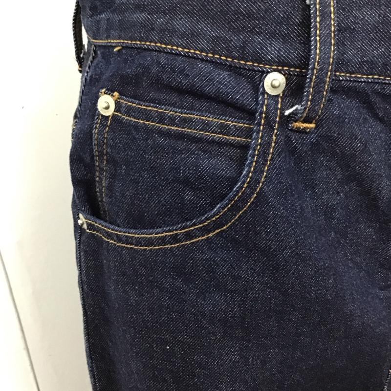 ローリーズファーム LOWRYS FARM パンツ デニム、ジーンズ LFD50002AD CONEストレートワイド M 無地 紺 / ネイビー /  レディース USED 古着 中古 10114585