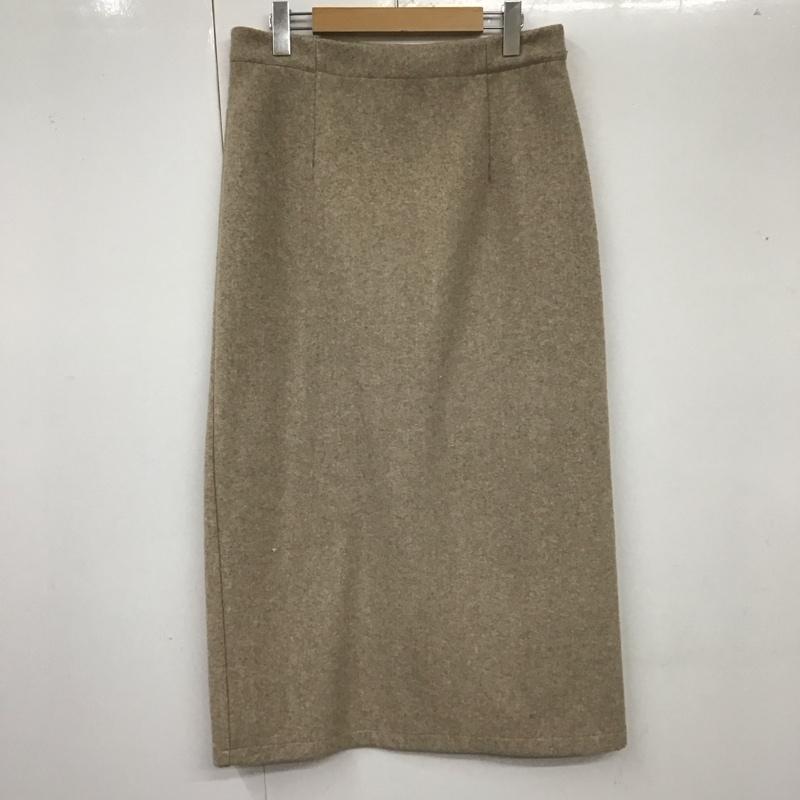 ザラ ZARA スカート ひざ丈スカート タイトスカート L 無地 ベージュ / ベージュ /  レディース USED 古着 中古 10110276