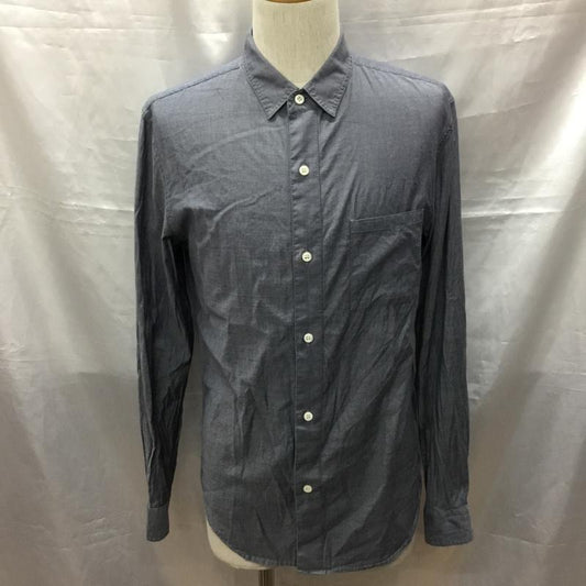 ロンハーマン Ron Herman シャツ、ブラウス 長袖 長袖シャツ カラーシャツ ポケットシャツ 長袖カットソー 無地シャツ M 無地 青 / ブルー /  メンズ USED 古着 中古 10117555