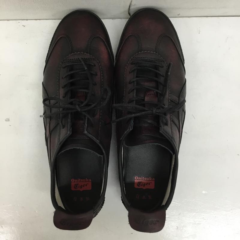 オニツカタイガー ONITSUKA TIGER スニーカー スニーカー 1181A604 MEXICO 66 DELUXE 26.0cm ロゴ、文字 黒 / ブラック / X 赤 / レッド /  メンズ USED 古着 中古 10138994