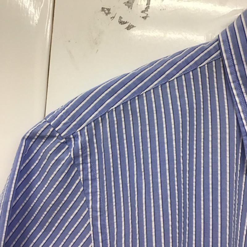 ラルフローレン RALPHLAUREN シャツ、ブラウス 半袖 半袖シャツ ストライプシャツ ボタンダウンシャツ M ストライプ 白 / ホワイト / X 青 / ブルー /  メンズ USED 古着 中古 10129884
