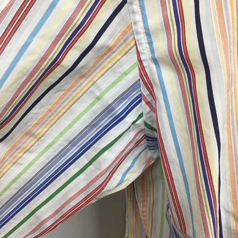 ノーティカ NAUTICA シャツ、ブラウス 長袖 長袖シャツ ストライプシャツ カラーシャツ L ストライプ マルチカラー / マルチカラー /  メンズ USED 古着 中古 10125067