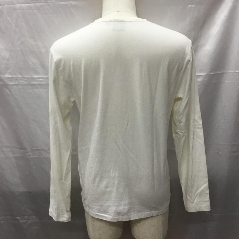 アヴィレックス AVIREX カットソー 長袖 長袖カットソー クルーネックカットソー ロングスリーブカットソー プリントTシャツ M プリント 白 / ホワイト /  メンズ USED 古着 中古 10112289