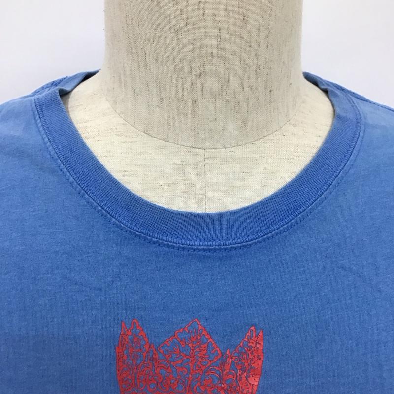 ナイキ NIKE Tシャツ 半袖 半袖カットソー プリントTシャツ クルーネックカットソー スポーツウェア M プリント 青 / ブルー /  メンズ USED 古着 中古 10111472