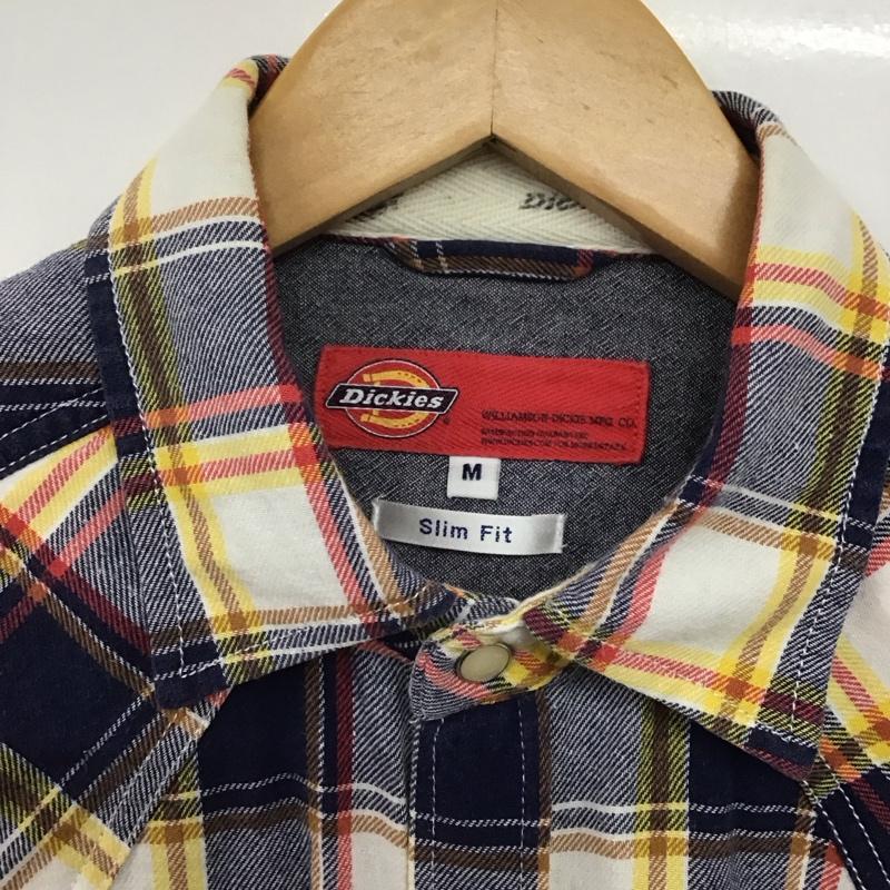 ディッキーズ Dickies シャツ、ブラウス 長袖 長袖シャツ チェックシャツ カラーシャツ M チェック マルチカラー / マルチカラー /  メンズ USED 古着 中古 10142624