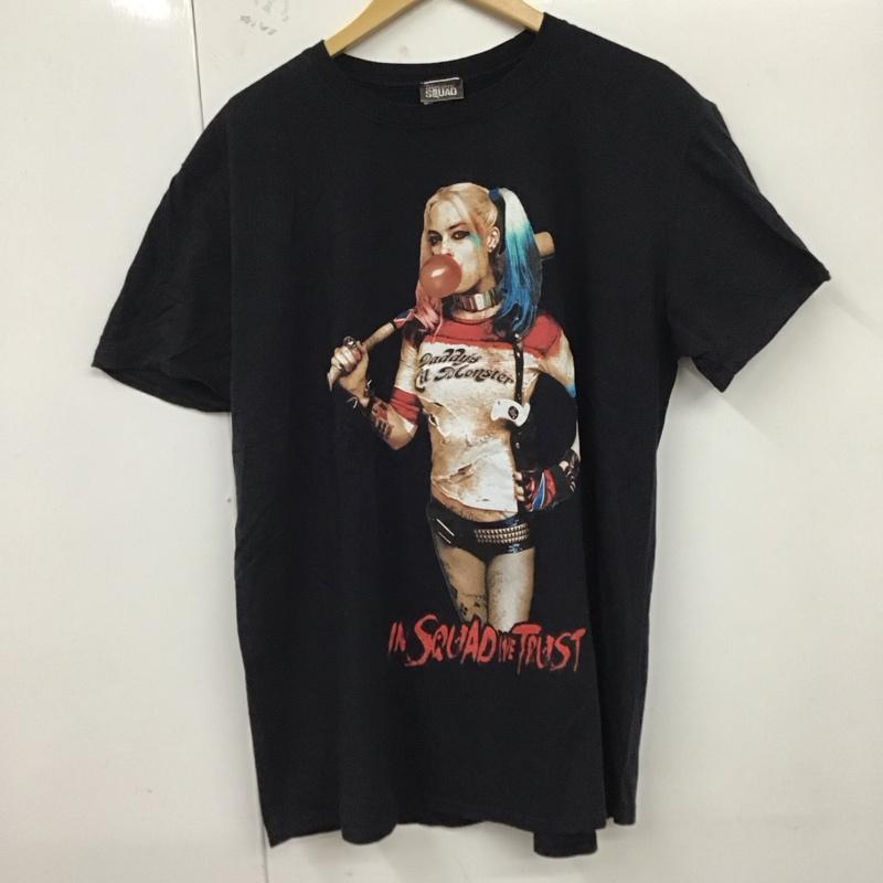 古着 USED Tシャツ 半袖 ハーレイ クイン ジョーカー 映画Tシャツ XL プリント 黒 / ブラック /  メンズ USED 古着 中古 10123358