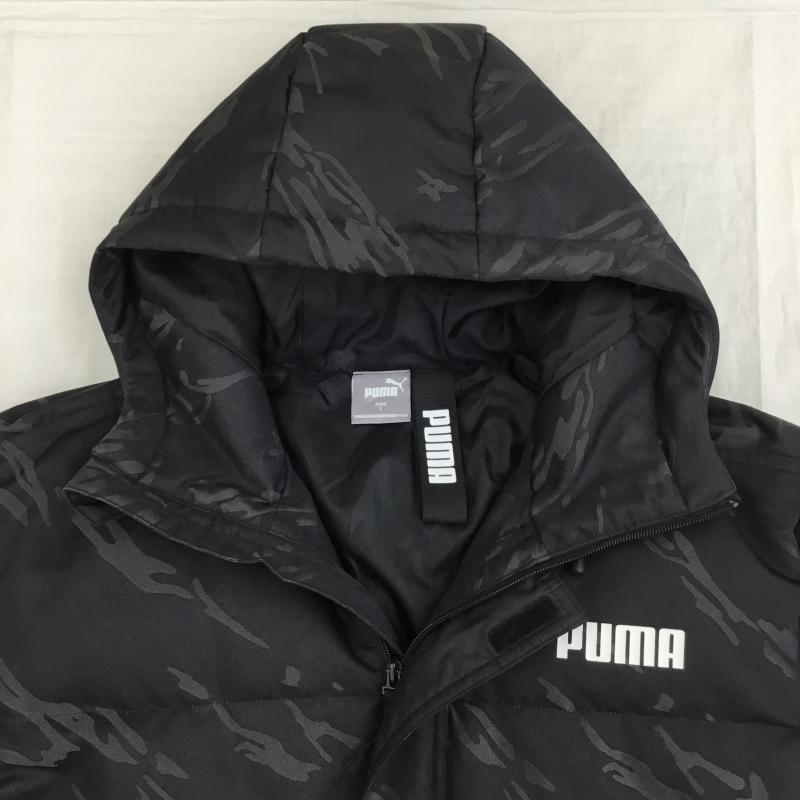 プーマ PUMA ジャケット、上着 ダウンジャケット S カモフラージュ柄・迷彩 黒 / ブラック /  メンズ USED 古着 中古 10139247