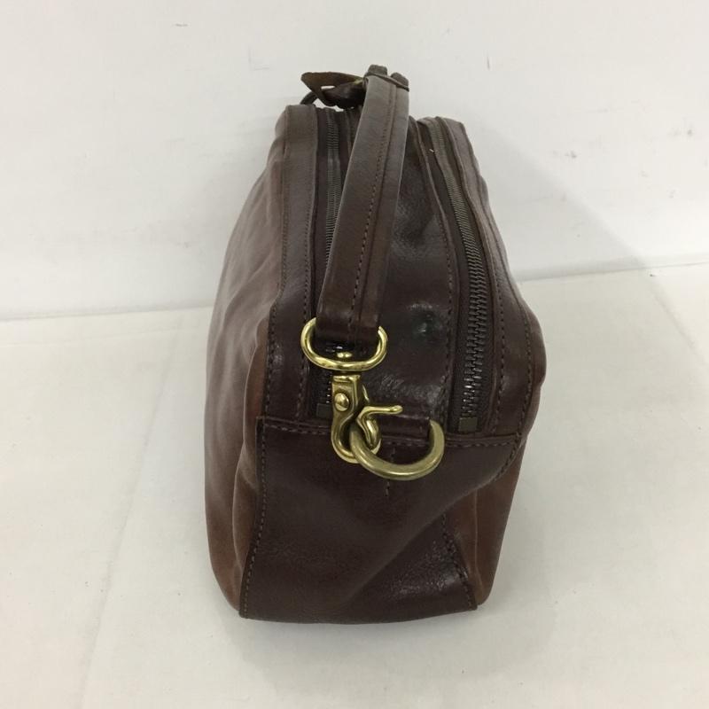 ゲンテン genten バッグ バッグ レザー dan genten ロゴ、文字 茶 / ブラウン /  メンズ USED 古着 中古 10128316