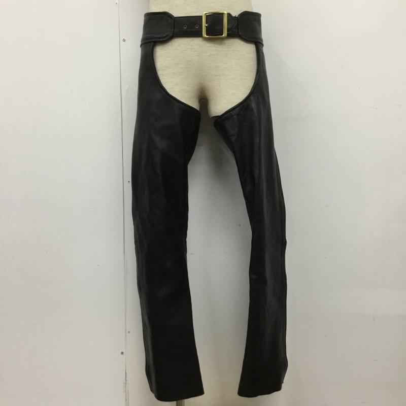ヴァンソン VANSON ボトムス ボトムス レザーチャップス レザーパンツ 22 無地 黒 / ブラック /  メンズ USED 古着 中古 10133548