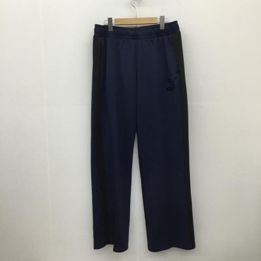 プーマ PUMA パンツ ワークパンツ、ペインターパンツ puma トラックパンツ　622913-14 XXL ロゴ、文字 黒 / ブラック / X 紺 / ネイビー /  メンズ USED 古着 中古 10129649