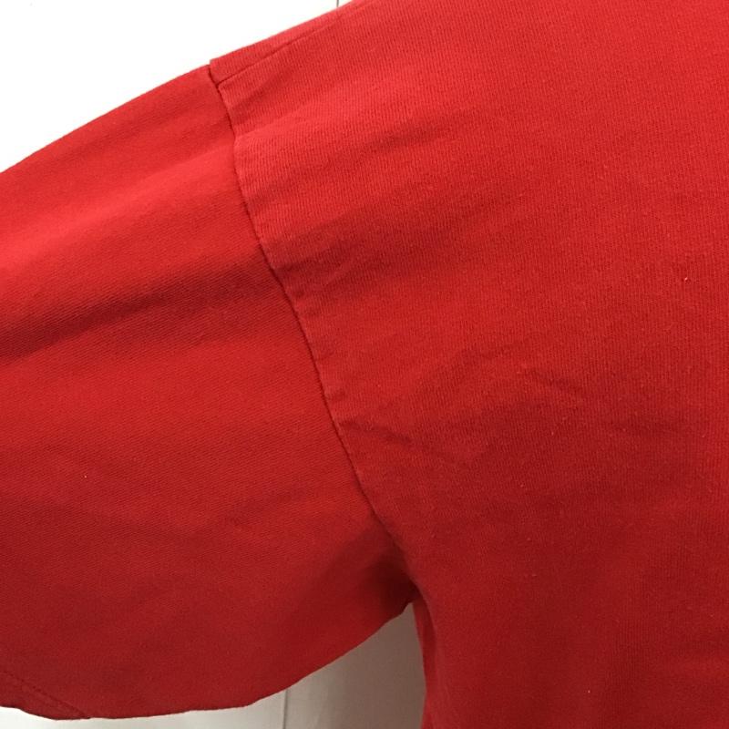 ゲス Guess Tシャツ 半袖 クルーネック ロゴ、文字 赤 / レッド /  メンズ USED 古着 中古 10116518