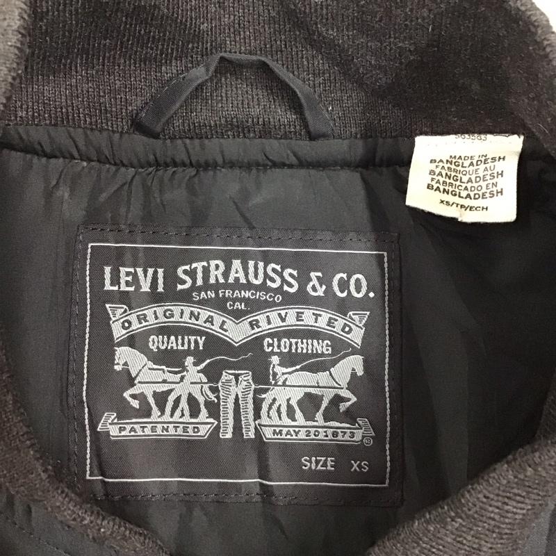 リーバイストラウスアンドコー Levi Strauss & co. ジャケット、上着 ジャケット、ブレザー ジップアップジャケット ジャンパー ジャケット カジュアルジャケット アウター XS 無地 黒 / ブラック /  メンズ USED 古着 中古 10118535