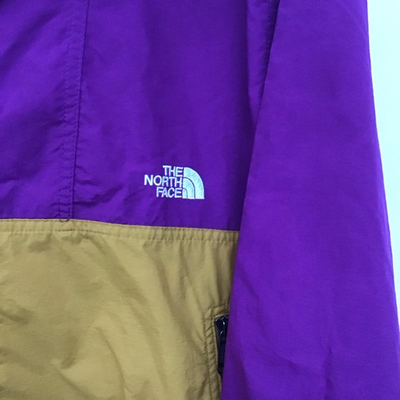 ザノースフェイス THE NORTH FACE ジャケット、上着 ジャンパー、ブルゾン np71830 COMPACTJACKET ジップアップジャケット アウター M ロゴ、文字 紫 / パープル / X 黄 / イエロー /  メンズ USED 古着 中古 10145012