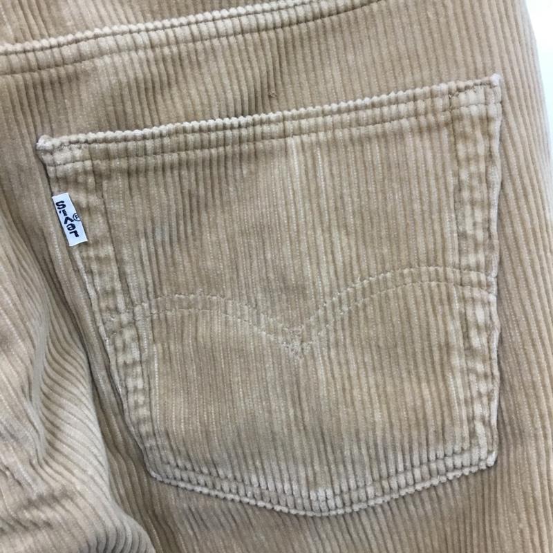 リーバイストラウスアンドコー Levi Strauss & co. パンツ デニム、ジーンズ コーデュロイパンツ ワイドパンツ ストレートパンツ 90s 日本製 太畝 33インチ 無地 ベージュ / ベージュ /  メンズ USED 古着 中古 10116230