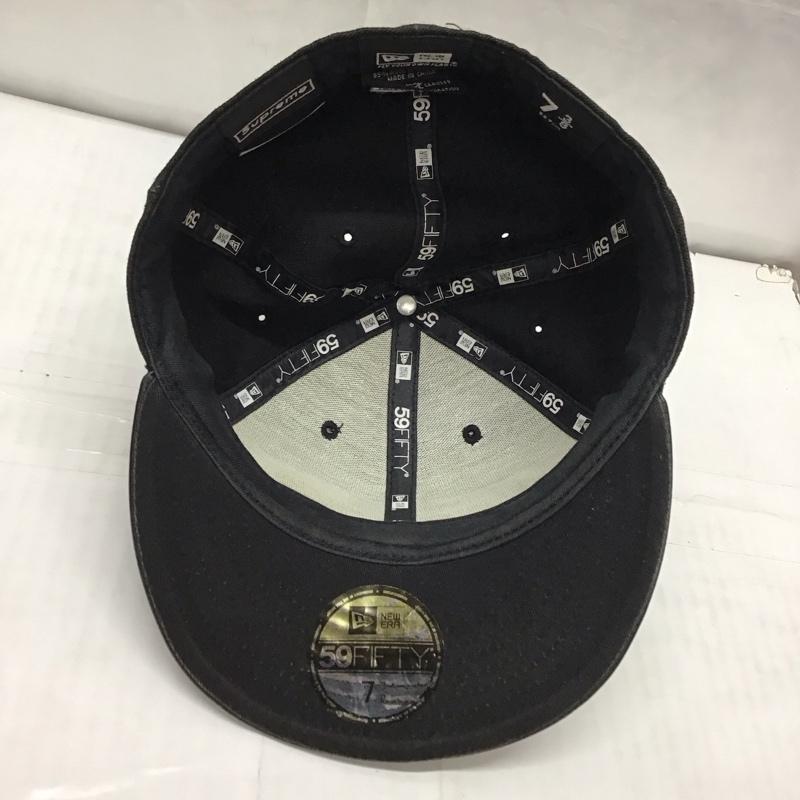 シュプリーム Supreme 帽子 キャップ NEW ERA 12AW レザーバイザー ボックスロゴ ロゴ、文字 黒 / ブラック /  メンズ USED 古着 中古 10114538