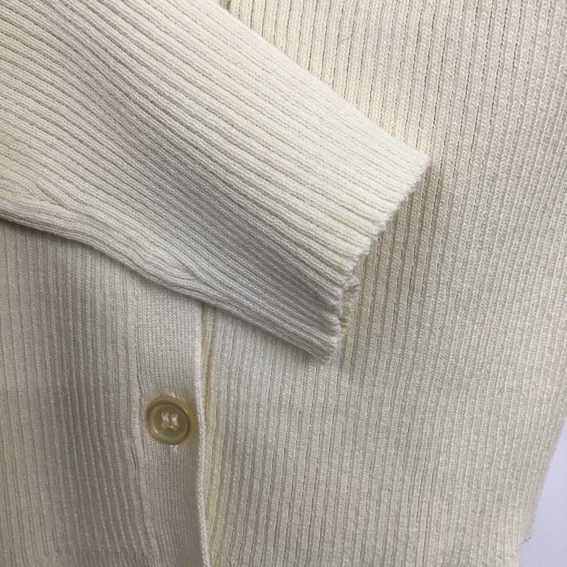 アズールバイマウジー AZUL BY MOUSSY カットソー 長袖 長袖ニット フロントボタン リブ FREE 無地 白 / ホワイト /  レディース USED 古着 中古 10142476