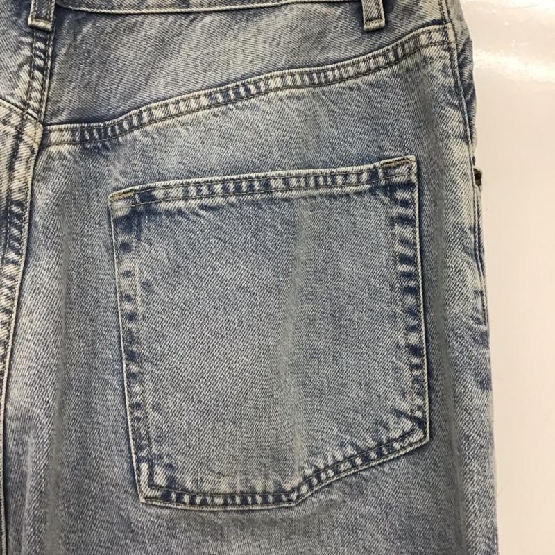 ザラ ZARA パンツ デニム、ジーンズ デニムパンツ ワイドパンツ カジュアルパンツ 42インチ 無地 インディゴ / インディゴ /  メンズ USED 古着 中古 10145985