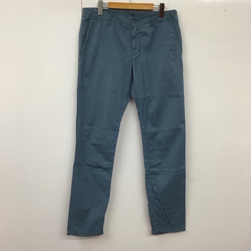 カーハート Carhartt パンツ デニム、ジーンズ チノパン カジュアルパンツ ワイドパンツ ストレートパンツ 32インチ 無地 青 / ブルー /  メンズ USED 古着 中古 10112746