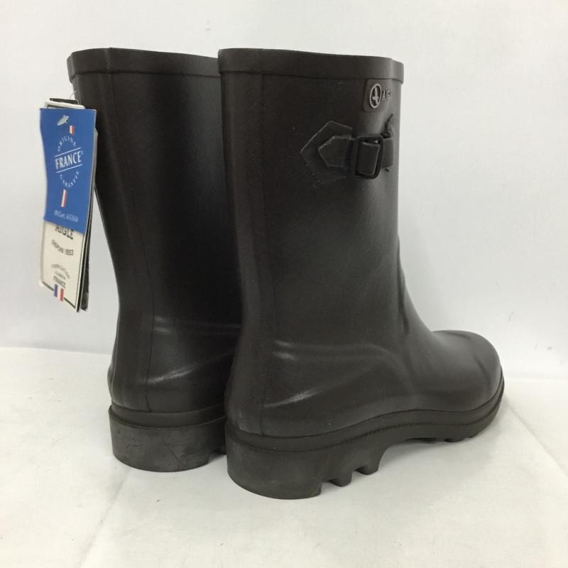 エーグル AIGLE 長靴、レインシューズ 長靴、レインシューズ ZZH8515 ICARE RUBBER BOOTS ラバーブーツタグ付き 44 ロゴ、文字 茶 / ブラウン /  メンズ USED 古着 中古 10135758