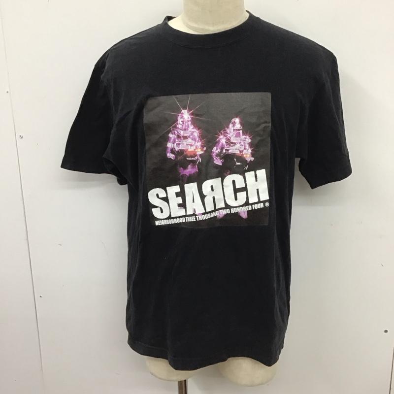 ネイバーフッド NEIGHBORHOOD Tシャツ 半袖 クルーネック プリント 2 ロゴ、文字 黒 / ブラック /  メンズ USED 古着 中古 10123010