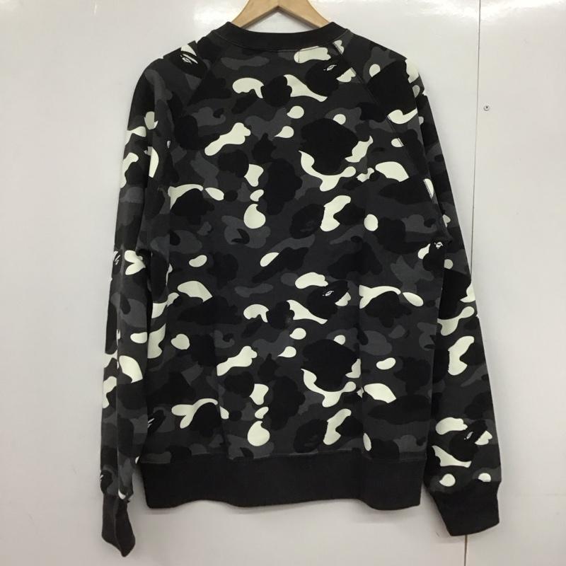 アベイシングエイプ A BATHING APE トレーナー 長袖 長袖トレーナー スウェット クルーネック プルオーバー XL プリント マルチカラー / マルチカラー /  メンズ USED 古着 中古 10146827