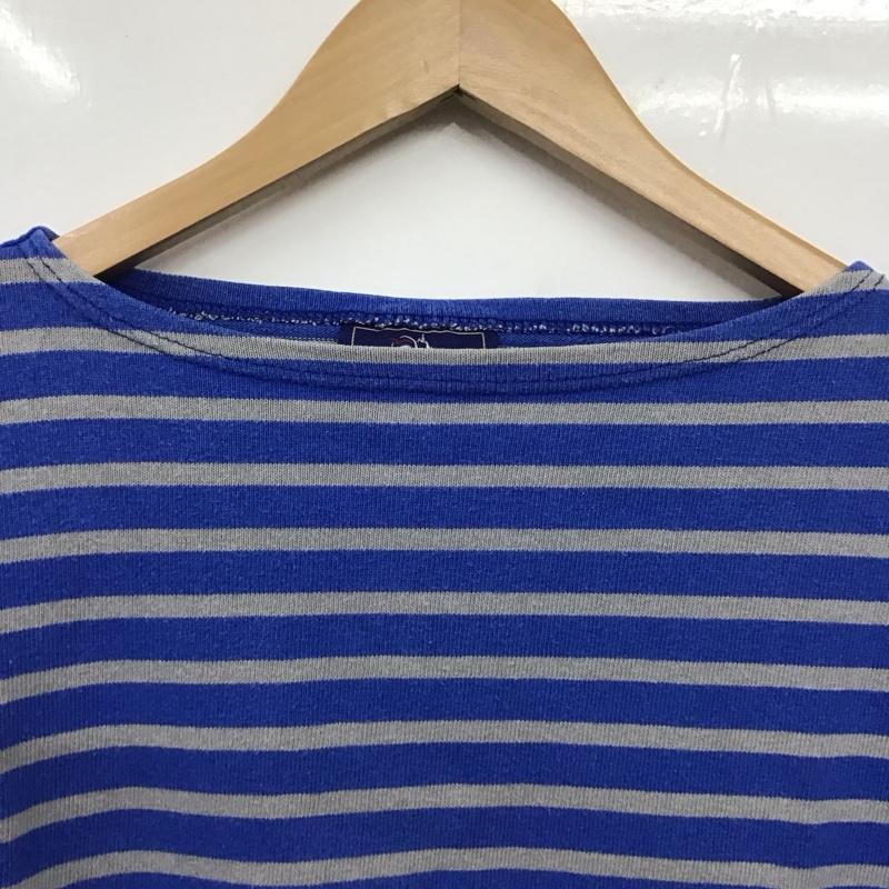 セントジェームス SAINT JAMES カットソー 長袖 長袖カットソー プリントカットソー ワイドネック ボーダー柄 マルチカラー / マルチカラー /  メンズ USED 古着 中古 10131387