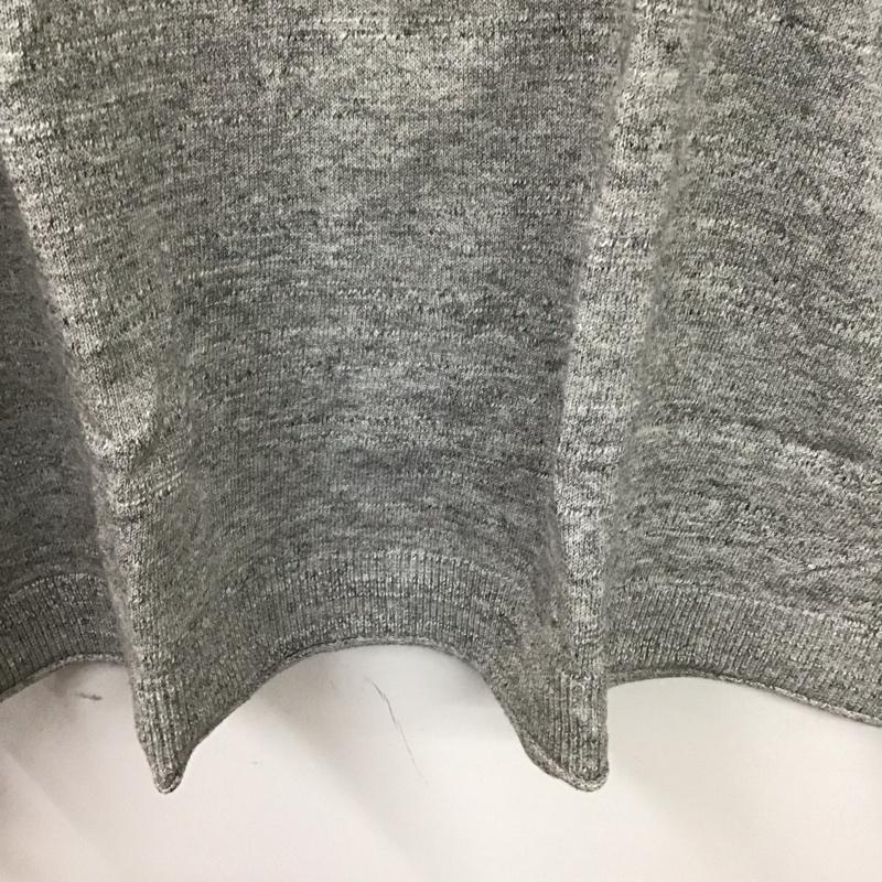 トミーヒルフィガー TOMMY HILFIGER ニット、セーター 長袖 XL 無地 灰 / グレー /  メンズ USED 古着 中古 10128562