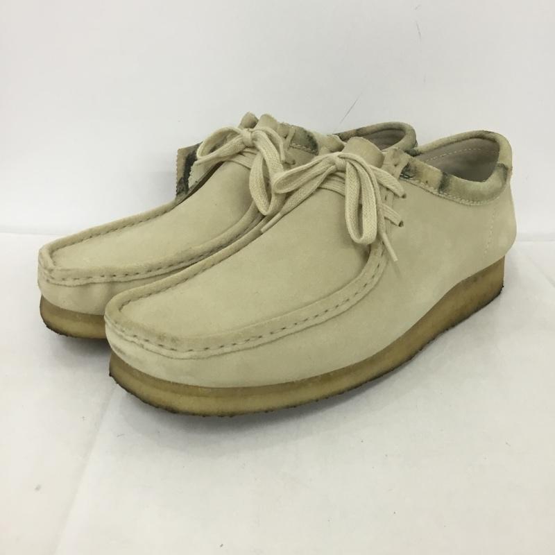 クラークス Clarks ブーツ ショートブーツ 261504907095 61214521 ワラビーブーツ カモフラ柄 UK9.5 US：10.5 無地 ベージュ / ベージュ /  メンズ USED 古着 中古 10133286