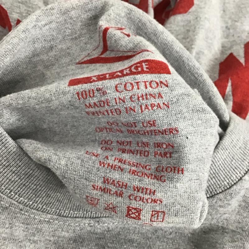 ダブリューピー WP Tシャツ 半袖 XL ロゴ、文字 灰 / グレー /  メンズ USED 古着 中古 10134799