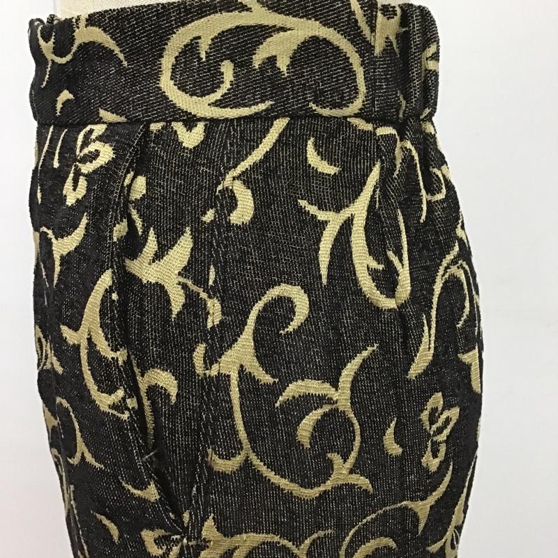 マウジー MOUSSY ボトムス ボトムス 010DAG30-6650 JACQUARDFLOWERPANTS フレアパンツ カジュアルパンツ 1 総柄 黒 / ブラック /  レディース USED 古着 中古 10105656