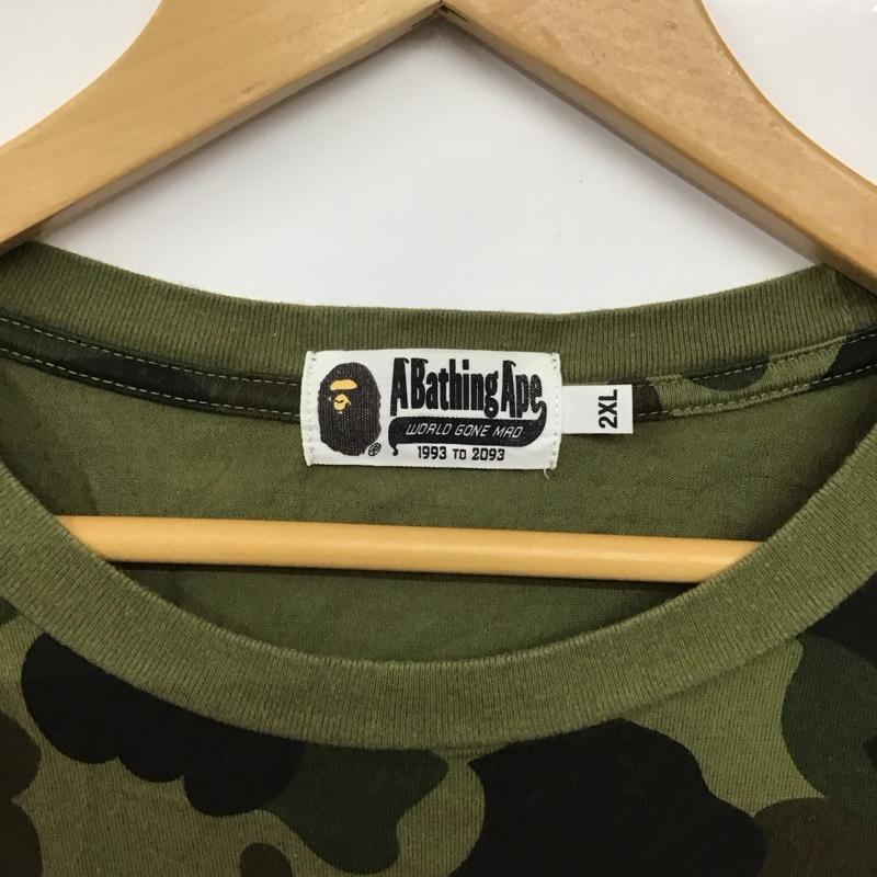 アベイシングエイプ A BATHING APE Tシャツ 半袖 半袖カットソー プリントTシャツ クルーネックカットソー XXL プリント マルチカラー / マルチカラー /  メンズ USED 古着 中古 10130268