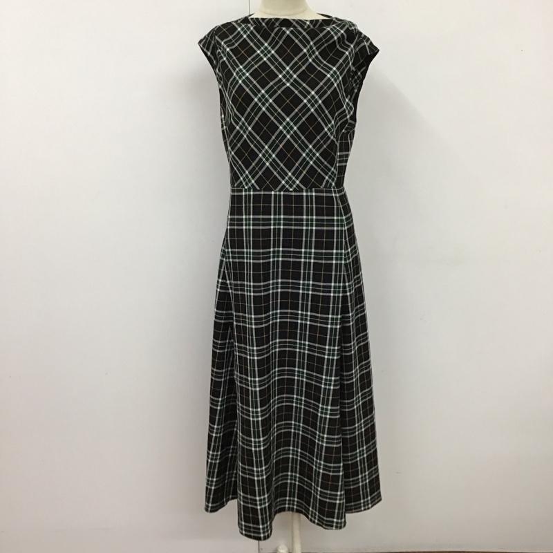 ザラウーマン ZARA WOMAN ワンピース ロングスカート ノースリーブロングワンピース フレアスカートワンピース 総柄スカート S チェック マルチカラー / マルチカラー /  レディース USED 古着 中古 10117934