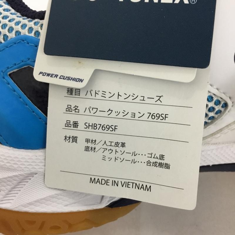 ヨネックス YONEX スニーカー スニーカー SHB769SF パワークッション769SF バドミントンシューズ 23.5cm 箱有 23.5cm ロゴ、文字 白 / ホワイト / X 青 / ブルー / X 紺 / ネイビー /  レディース USED 古着 中古 10147946