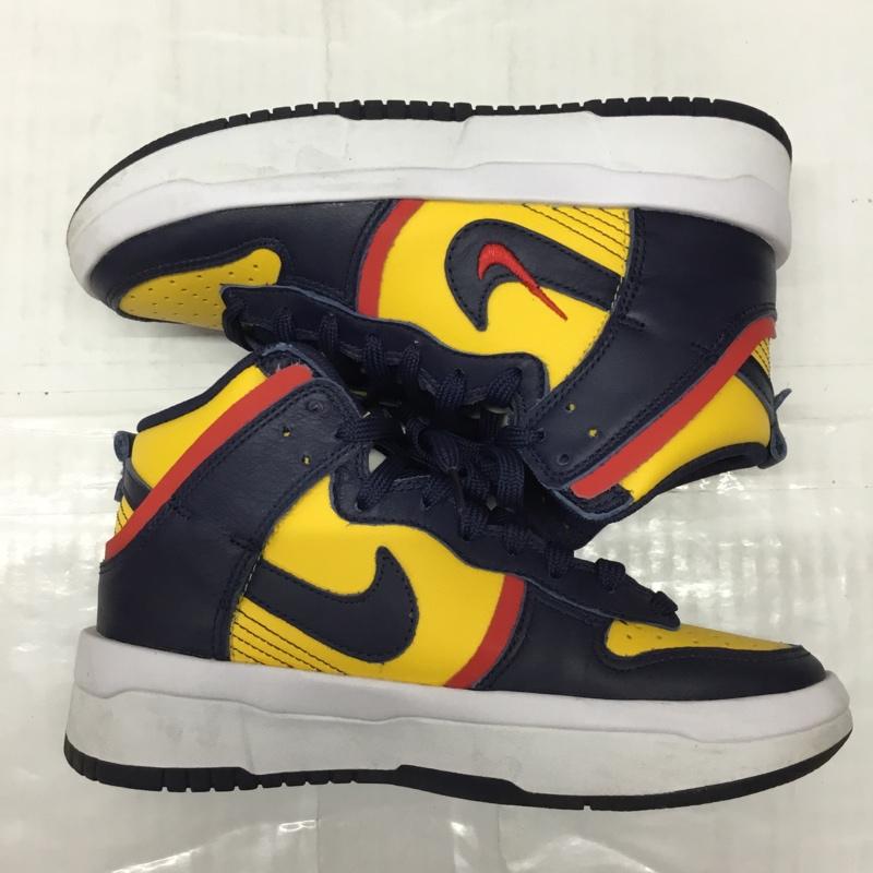 ナイキ NIKE スニーカー スニーカー DH3718-701 WMNS DUNK HIGH UP 22.5cm 22.5cm ロゴ、文字 紺 / ネイビー / X 黄 / イエロー / X 赤 / レッド / X 白 / ホワイト /  レディース USED 古着 中古 10111534