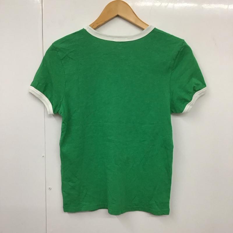 ザラ ZARA Tシャツ 半袖 M ロゴ、文字 X プリント 緑 / グリーン /  レディース USED 古着 中古 10130424