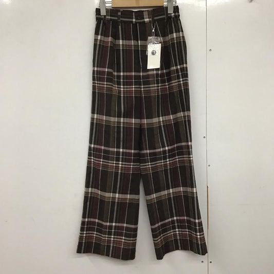 アズールバイマウジー AZUL BY MOUSSY パンツ スラックス 250CAS31-058H HECK SEMI FLAREPANTS タグ付 M チェック マルチカラー / マルチカラー /  レディース USED 古着 中古 10140639