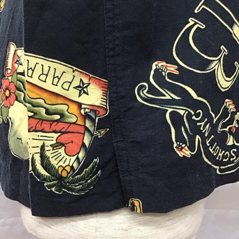 ショット schott シャツ、ブラウス 半袖 半袖シャツ カラーシャツ 半袖カットソー プリントシャツ M プリント マルチカラー / マルチカラー /  メンズ USED 古着 中古 10116575