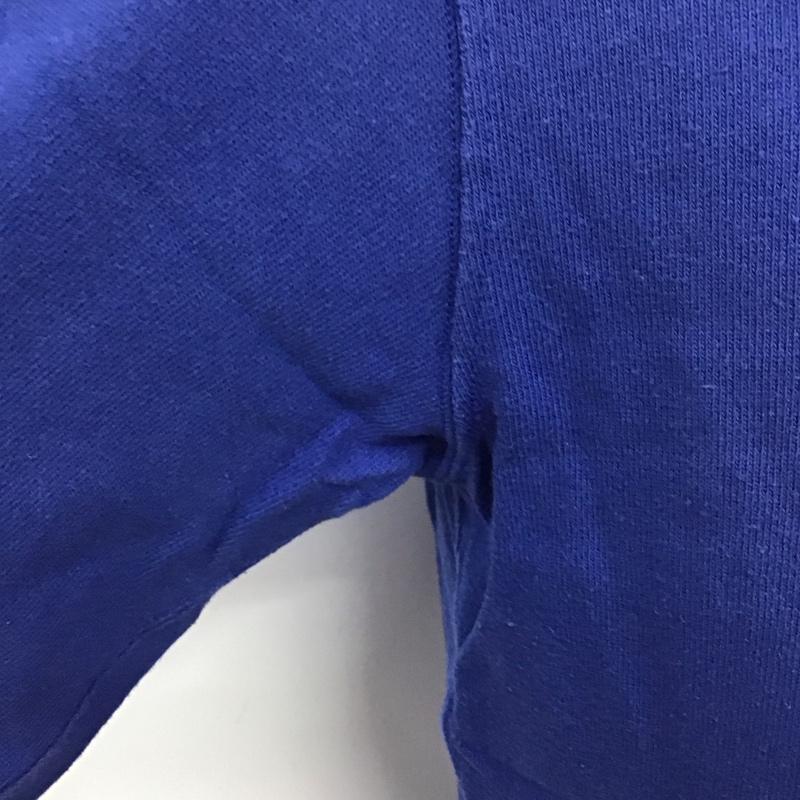 イーブルアクト EVILACT Tシャツ 長袖 クルーネック ナンバリングプリント M ロゴ、文字 青 / ブルー / X アイボリー / アイボリー /  メンズ USED 古着 中古 10111200